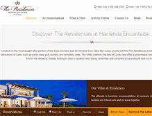 Tablet Screenshot of heresidences.com